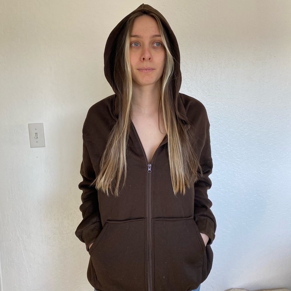 Oversized Chocolate zip up